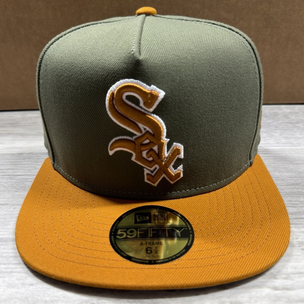 Men's New Era Olive/Orange Chicago White Sox 6 7/8 Two-Tone 59FIFTY Fitted Hat